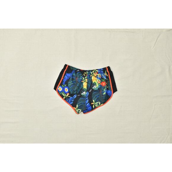 Nike Dri-FIT Tempo Running Shorts Womens Regular Size L Tropical Parrot Print Li - Picture 8 of 8